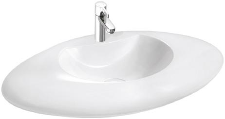 LAVINIA UMYWALKA NABLATOWA COUNTERTOP WASHBASIN Index: P_U_053_01_0890 890 515 150 Z otworem lub bez otworu na baterię / With or without tap hole Z przelewem lub bez przelewu / With or without