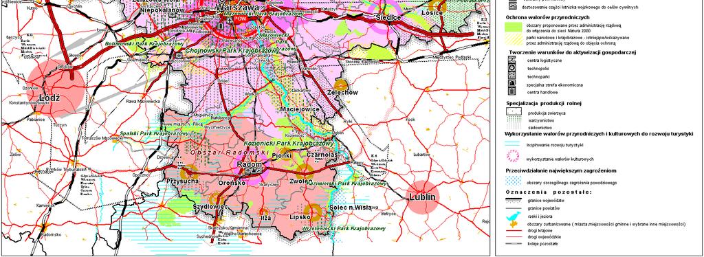 województwa mazowieckiego Źródło: Plan 