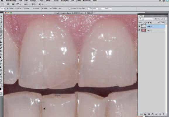 This transparent layer will enable the image to be outlined without the work being embedded into the image.