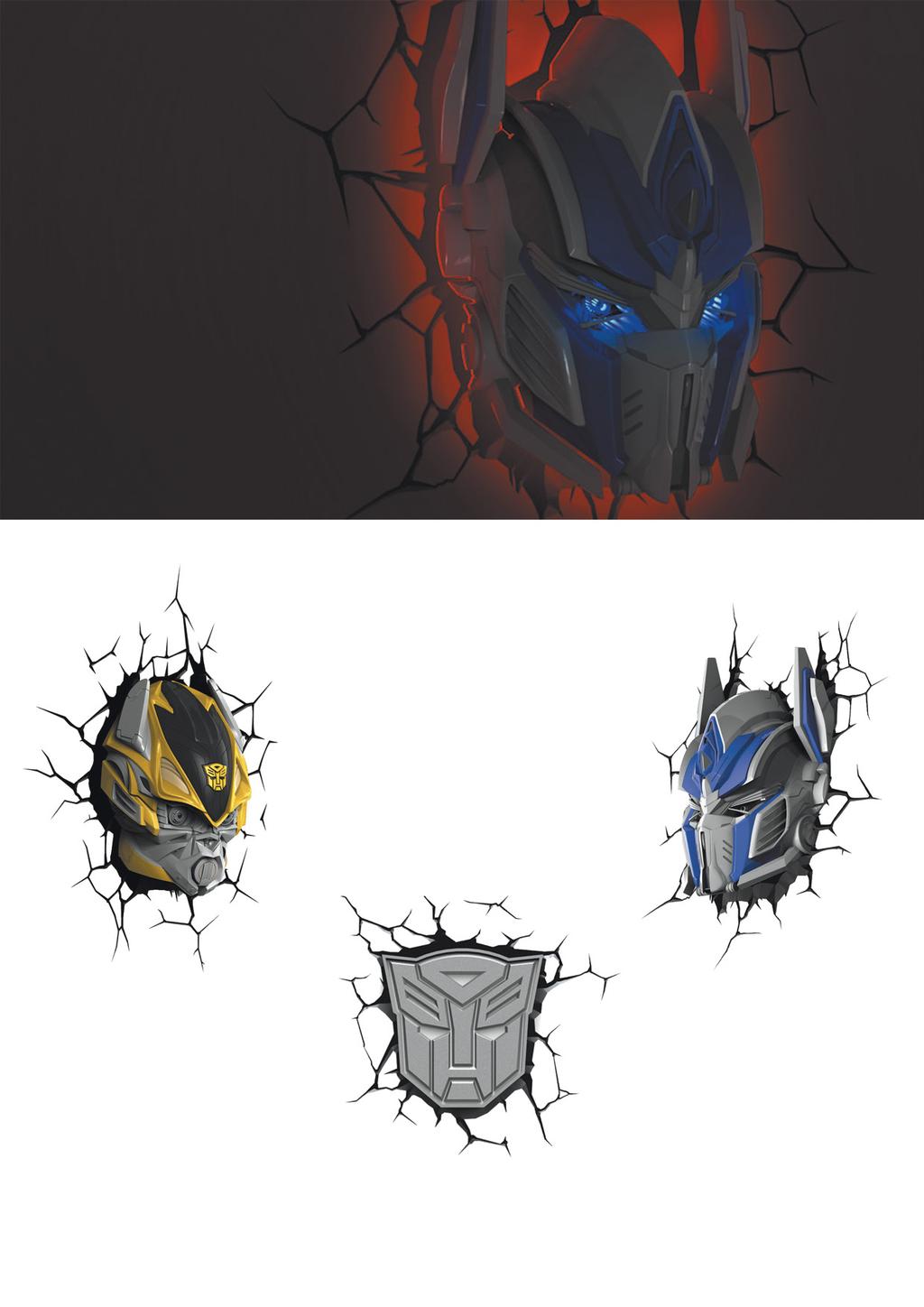Dekoracyjne lampki 3D Ulubieni dziecięcy bohaterowie 3DFX BUMBLE BEE Index: 15173 72 zł 3DFX OPTIMUS PRIME Index: 15179 3DFX AUTOBOT SHIELD Index: 15170 59 zł 72 zł 2/ Od podanej ceny nie są