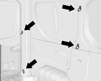 86 Schowki Zaczepy stabilizacyjne mogą być umieszczone na podłodze pojazdu i/lub na ścianie bocznej.