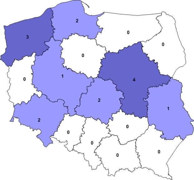 10 Stwierdzony stan świadczenia w LSP Liczba świadczeniodawców stacjonarnej opieki zdrowotnej (szpitali) udzielających świadczeń pacjentom z rozpoznaniem głównym cukrzyca ulegała sukcesywnemu