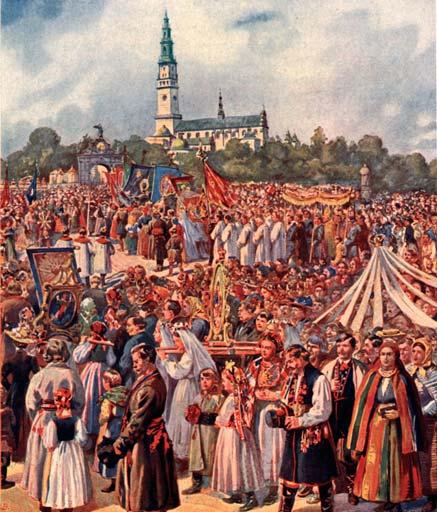 ..] w kościele Bogarodzicy na Jasnej Górze blisko Częstochowy, mocą Bożą dzieją się często tajemnice wielu cudów.