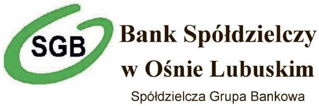 Załącznik do Uchwały Zarządu Banku Spółdzielczego w Ośnie Lubuskim nr 147/Z/2014 z 30 grudnia 2014 r.