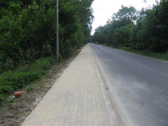 Droga wewnetrzna w Bystrzycy Starej przy cmentarzu. Piotrowice odcinek 425 m.