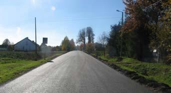 Przebudowa nawierzchni na drodze powiatowej nr 2268L Nowiny-Osmolice w Osmolicach Pierwszych. Oświetlenie uliczne W 2015 r.