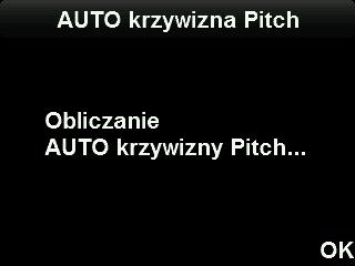 9. System obliczy krzywą automatycznej regulacji kąta pitch.