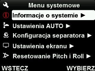 Wybrać wiersz z kodem błędu i nacisnąć przycisk SELECT (wybierz). 4.
