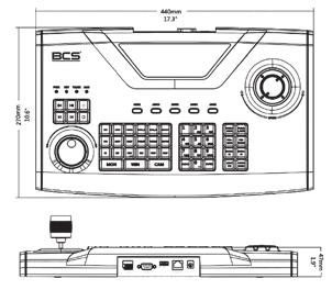 Wyświetlacz LCD 3 osiowy joystick z funkcją