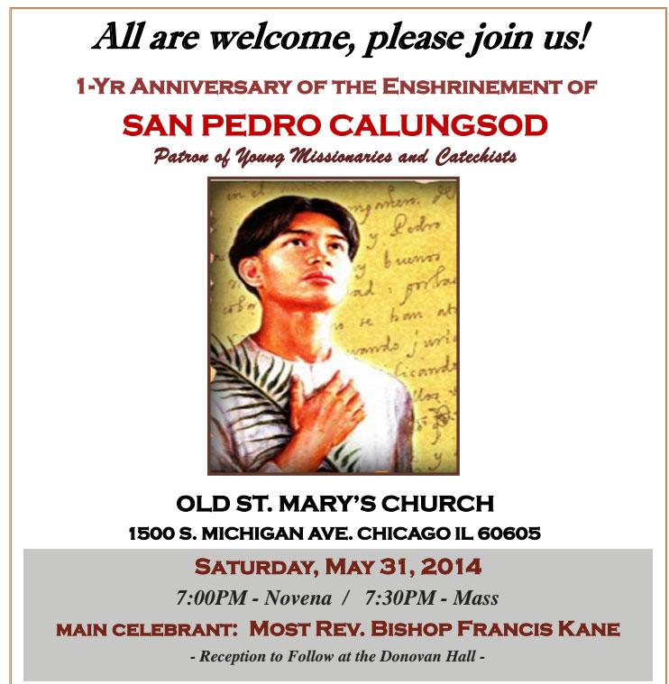 Legion of Mary (Convent) Thursday May 29, 2014 2:30PM Jr.