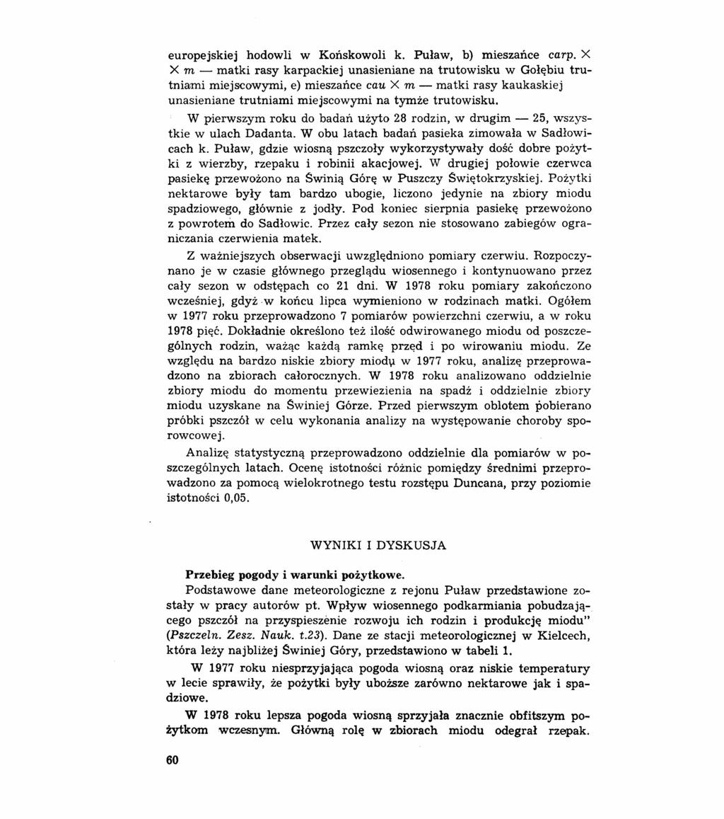 europejskiej hodowli w Końskowoli k. Puław, b) mieszańce carp.