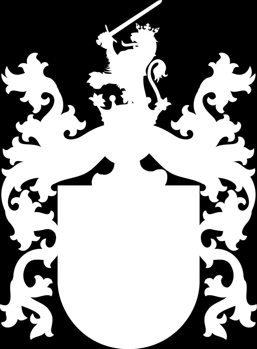 W klejnocie pół lwa złotego, ukoronowanego, wspiętego sponad korony hełmowej, w prawą stronę, dzierżącego w prawej łapie, wzniesiony srebrny miecz.