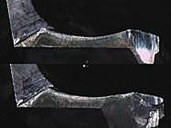 Niezrównana efektywność procesu Wratości posuwu = 1480 mm / min uzyskano w aplikacji na wale korbowym (stal węglowa) Narzędzie TR-HO-3D ø 10,3 Materiał obrabiany Prędkośc wiercenia Posuw Głębokośc