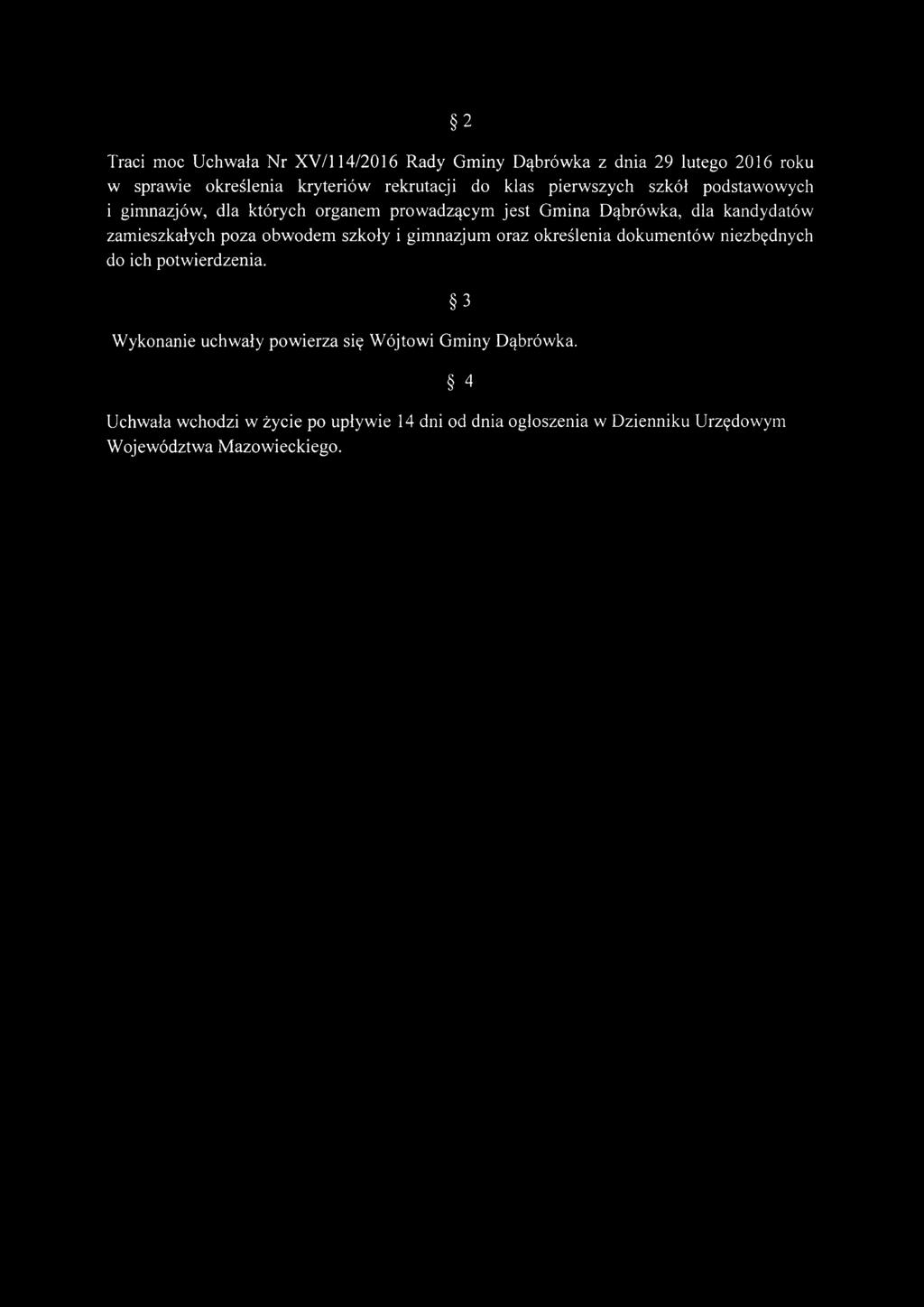 poza obwodem szkoły i gimnazjum oraz określenia dokumentów niezbędnych do ich potwierdzenia.