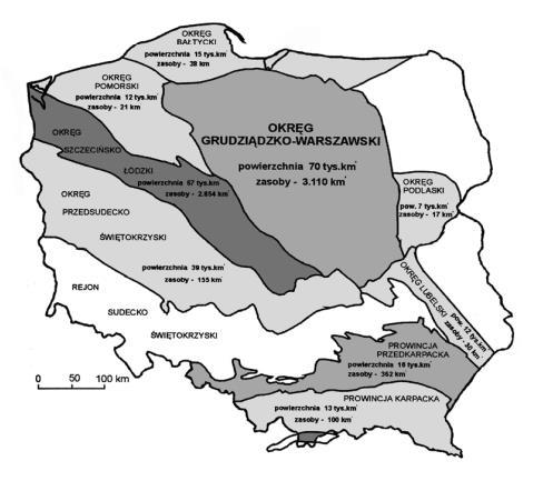 ENERGETYKA GEOTERMALNA Na obszarze Polski wody geotermalne występują głównie w basenach sedymentacyjnych Niżu Polskiego, Zapadlisku Przedkarpackim oraz w Karpatach.