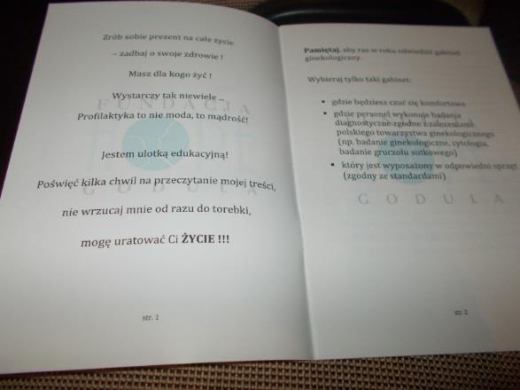 Warsztaty Profilaktyka nowotworów kobiecych W ramach współpracy PSSE Ruda Śląska z Fundacją Godula Hope i Przychodnią NZOZ Genom w roku szkolnym 2018/2019 rozpoczęła się kolejna edycja