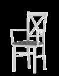 MARS 111 krzesło tapicerowane w tkaninie typu 018 wenge 44 x 90 x 40 cm upholstered chair with fabric - 018 wenge 44 x 90 x 40 cm MARS 131 krzesło tapicerowane w tkaninie typu sawana 24 biały 46 x 90