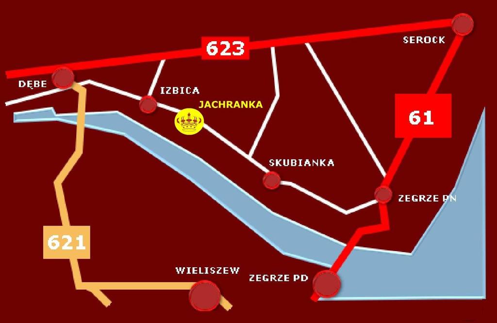 Informacje organizacyjne: Miejsce szkolenia: PCC Windsor Palace Jachranka 75 nad Zalewem Zegrzyńskim 05-140 Serock www.hotelekorona.pl Mapka dojazdowa: Współrzędne dla GPS: +52 29' 8.94", +20 58' 1.