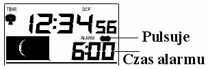 Gdy tylko ciśnienie atmosferyczne spada w szybszym tempie niż zazwyczaj (1 hpa na 4h), nad wartością ciśnienia pojawia się pulsująca, skierowana w dół strzałka.