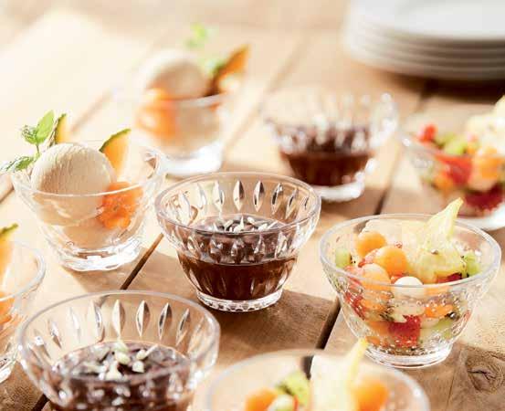 BANANA SPLIT QUADRATO / ICE CREAM CUP 03522 235x106mm h44mm 9,90 zł SZKŁO DO DESERÓW 4 ELEMENTY / DESSERT GLASS 4 PCS-SET 289288 h222mm Ø117mm 790ml 31,40 zł SZKŁO DO DESERÓW ALTERNATO / DESSERT