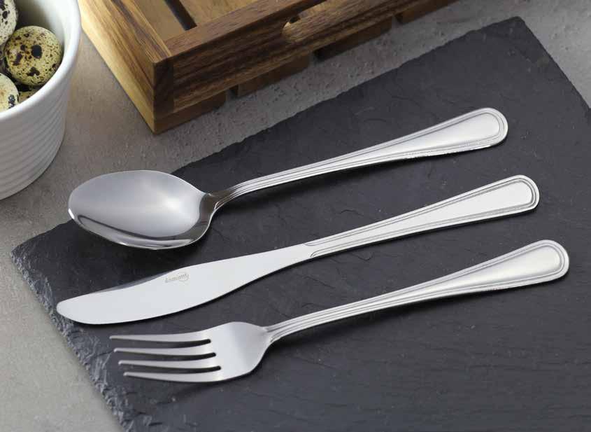 Stal nierdzewna 18/0, grubość 1,5 mm Stainless steel 18/0, 1,5 mm thickness KOD/CODE OPIS / description mm cena/price 83832 ŁYŻKA STOŁOWA / TABLE SPOON 195 0,80 zł 83833 WIDELEC
