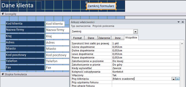 ukrywania formularza, kiedy nie powinien być widoczny na ekranie, a wyświetlane w nim dane są w dalszym ciągu potrzebne.