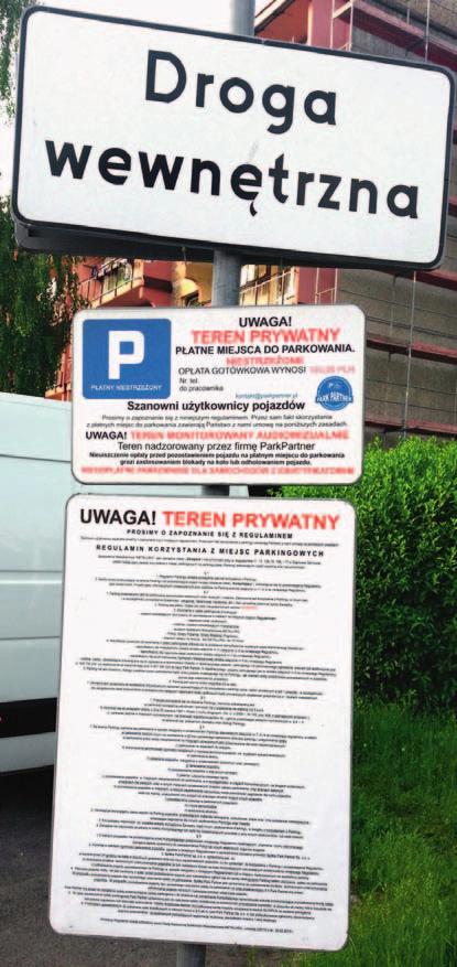 Rys. 8. Ograniczenie korzystania z parkingów osiedlowych.