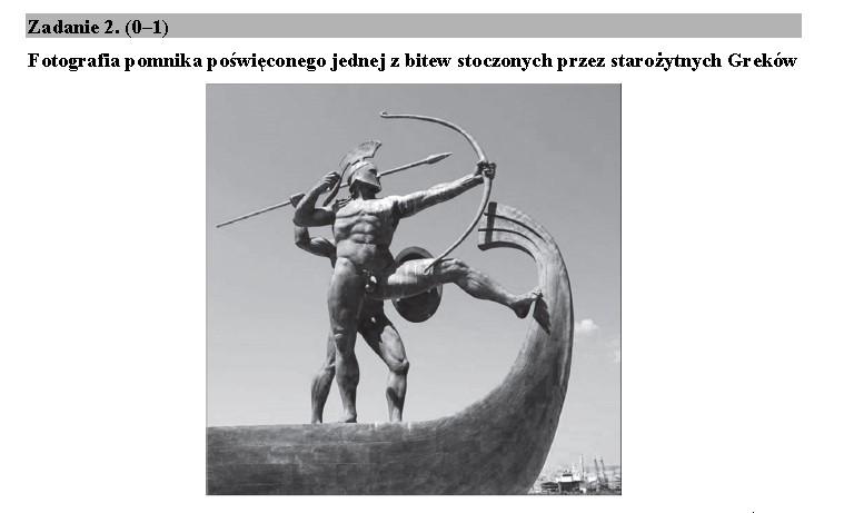 Przykład Matura 2017 Zwróć uwagę na grafikę. Jak są ubrani wojownicy, jak uzbrojeni, na czym stoją?