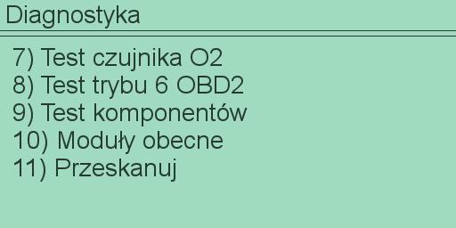 odczytu przez OBD2. Zazwyczaj im starszy pojazd tym mniej danych odczytamy. Np. dla Peugeota 206 1.4 benzyna odczytamy tylko obroty i status kontrolki MIL.