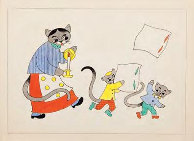 148 Andrzej Wiercieński (1912-1987) "Pimpuś Sadełko", projekt ilustracji do książki Wandy Chotomskiej, s. 13, 1959 r.