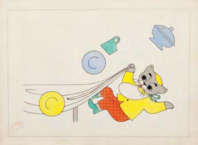 1959 149 Andrzej Wiercieński (1912-1987) "Pimpuś Sadełko", projekt ilustracji do książki Wandy Chotomskiej, s. 15, 1959 r.