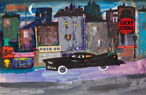 168 Waldemar Andrzejewski (1934-1993) Samochód, ilustracja do czasopisma "Promyczek" kolaż, technika mieszana/papier,