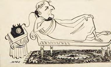 196 Piotr Łabużek (Baro) (1924-1998) Poproszę MDCCLXII, ilustracja satyryczna tusz/papier, 15,5 x 22,5 cm sygnowany l.d.