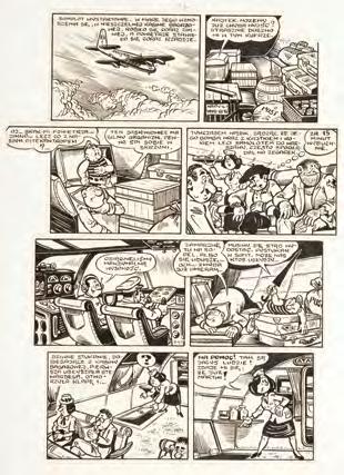 25 Janusz Christa (1934-2008) "Kajtek i Koko" - Na tropach Pitekantropa, plansza komiksowa nr 46, 1964-65 r.