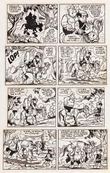 31 Janusz Christa (1934-2008) Kajko i Kokosz Złoty puchar, plansza komiksowa nr 79 (pasek 160-161), 1972 r.
