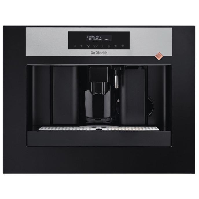 EKSPRES DO KAWY DO ZABUDOWY DKD7400X Wysokość 45 cm Dotykowy panel sterowania z wyświetlaczem LCD - komunikaty w języku polskim, Urządzenie w pełni automatyczne Regulacja stopnia zmielenia kawy w