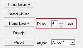 Do formatu etykiety kabla można dodać atrybuty użytkownika 74.