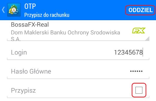 S t r o n a 15 W następstwie powyższych działań pojawi się komunikat o oddzieleniu rachunku od dwuetapowej opcji logowania.