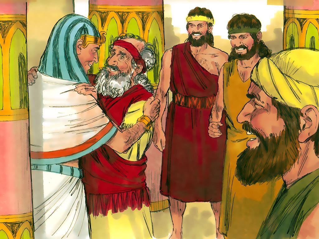 Józef zaś udał się do ziemi Goszen, aby spotkać się z ojcem.