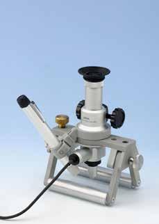 Mikroskop stacjonarny PEAK 2064-CIL-20-MST-B Wersja specjalna do pomiaru twardoêci metodà Brinella 20-krotne 7,2 mm 6 mm Od 0 po lewej do prawej co 0,05 mm 35,0 mm 0,06 35,0 mm 160 x 110 x 190 mm 850