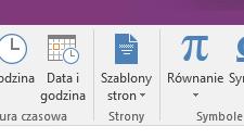 Warto rozważyć utworzenie szablonu dla nowych stron (tematów) korzystając z opcji Szablony stron w etykiecie Wstawianie