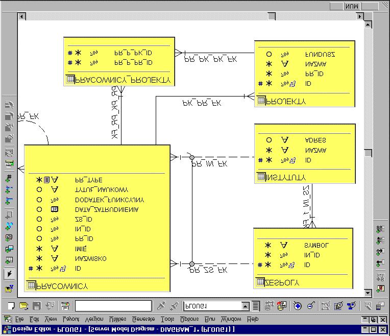 Design Editor Przykładowy diagramu schematu