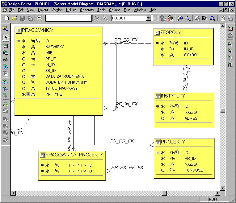 Design Editor Przykładowy diagramu schematu