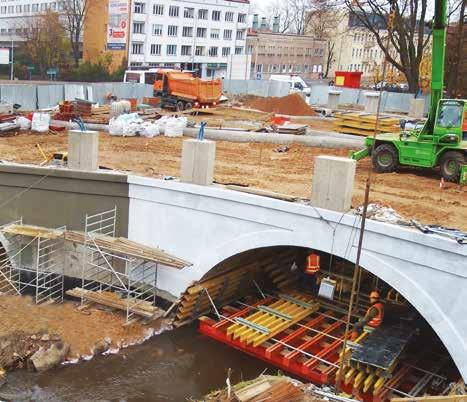 Most nad rzeką Białą Białystok Położenie inwestycji oraz wyjątkowo mały plac budowy