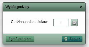 PODANIA LEKU Aby podać pacjentowi lek, należy wybrać pacjenta LPM (lewym przyciskiem myszki), a kolejno kliknąć na pole Podaj lek.