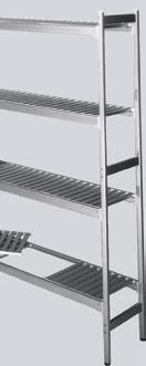 Wykorzystane materiały i rozwiązania techniczne gwarantują wysoką nośność półek, która w zależności od ich długości wynosi od 90 do 260 kg na półkę. System regałowy ma szeroki zakres zastosowania, np.