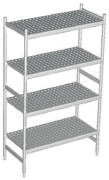 308 MODUŁOWY SYSTEM REGAŁOWY RM SYSTEM REGAŁOWY Dowolne ustawienie System pozwala na ustawienie regału w kształcie L lub U.