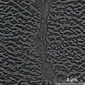 temperatures [16], rafting, as shown in Figure 7a. Significant microstructural changes resulting from the formation of precipitates was observed along grain boundaries (Fig. 7b).