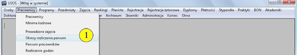 Uwaga: Zbiorcze zestawienie zajęć dydaktycznych dla pracowników nieetatowych można wydrukować analogicznie, wybierając kod pensum z rozszerzeniem UCP.