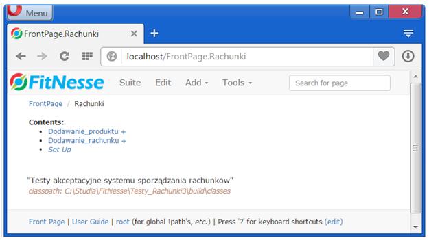 columnfixture; public class Test_dodawanie_rachunku extends ColumnFixture { int dane; public boolean dodaj_rachunek() { int s1 = liczba_rachunkow(); SetUp.aplikacja.